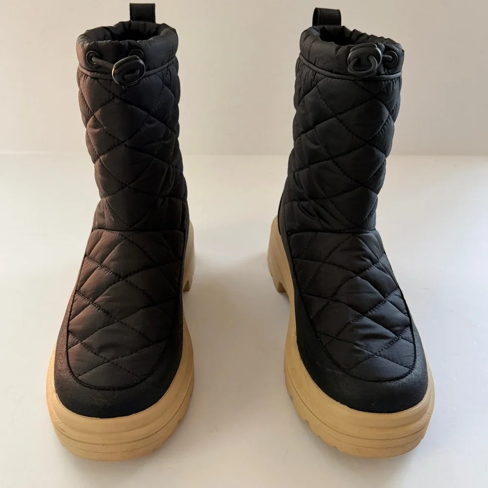 Vivaia Theo Quilted Waterproof PufferTherm Mid-Calf Boots Womens 6.5 EU 37 Warm